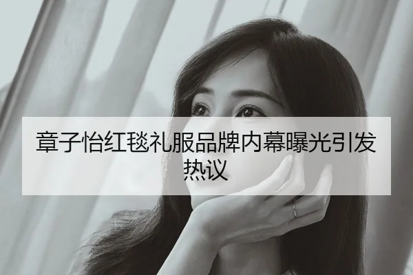 章子怡红毯礼服品牌内幕曝光引发热议